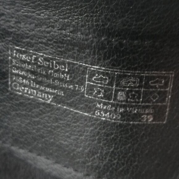 Josef Seibel Leather Booties with Buckle & Zipper Size 8 - Picture 8 of 9